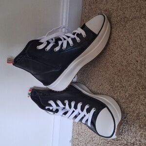 Steve Madden platform sneakers.